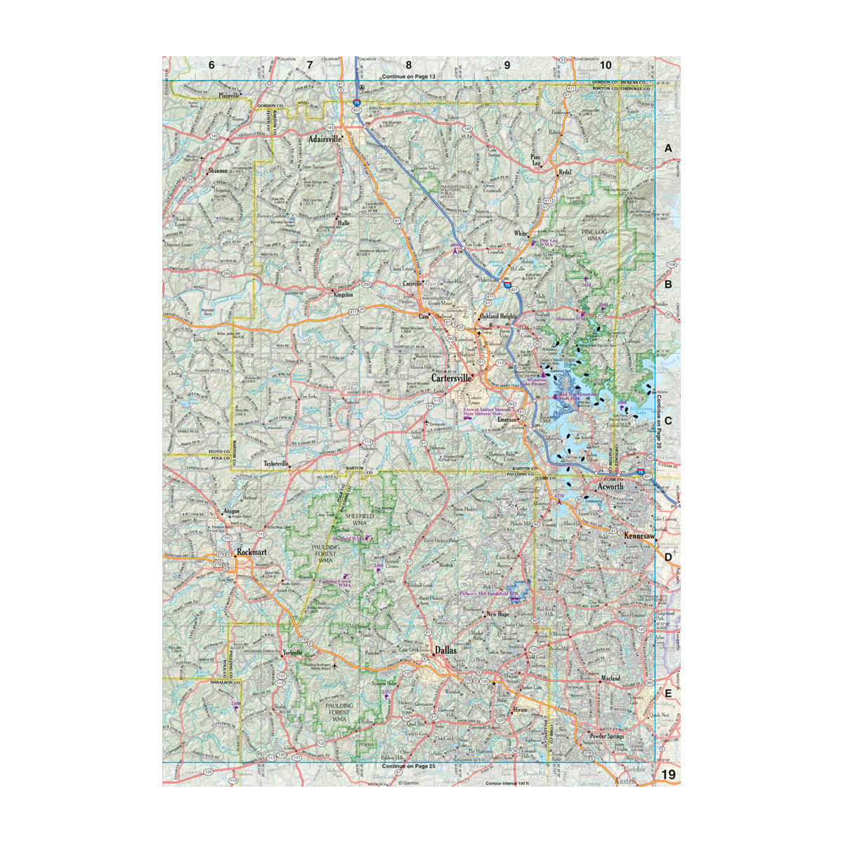DeLorme® Atlas & Gazetteer Paper Maps Georgia