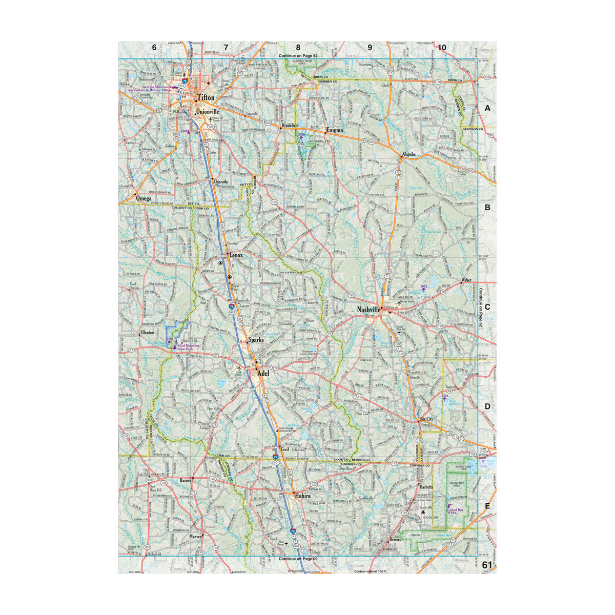 DeLorme® Atlas & Gazetteer Paper Maps Georgia