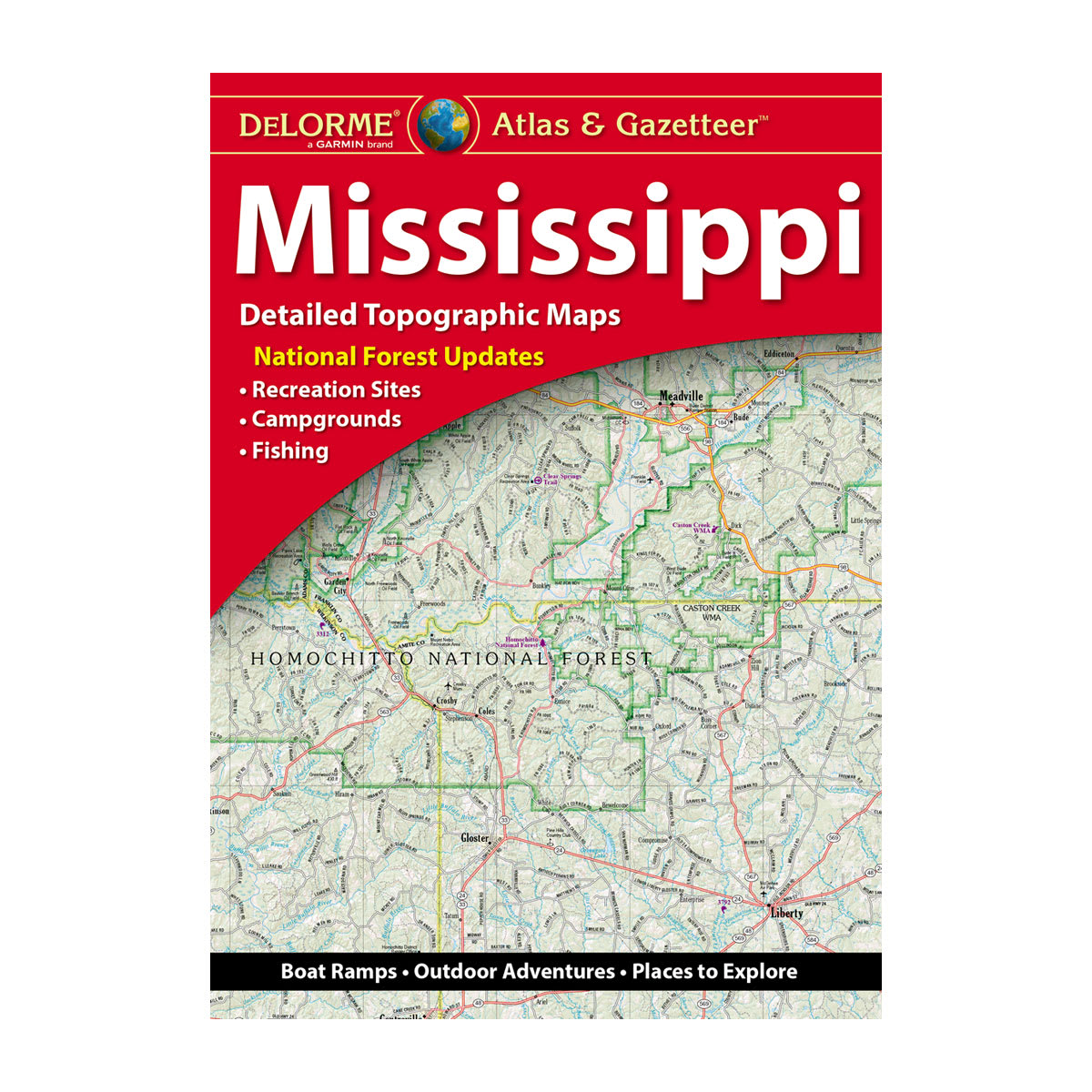 DeLorme® Atlas & Gazetteer Paper Maps Mississippi