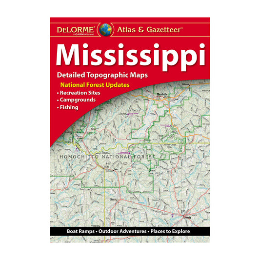 DeLorme® Atlas & Gazetteer Paper Maps Mississippi