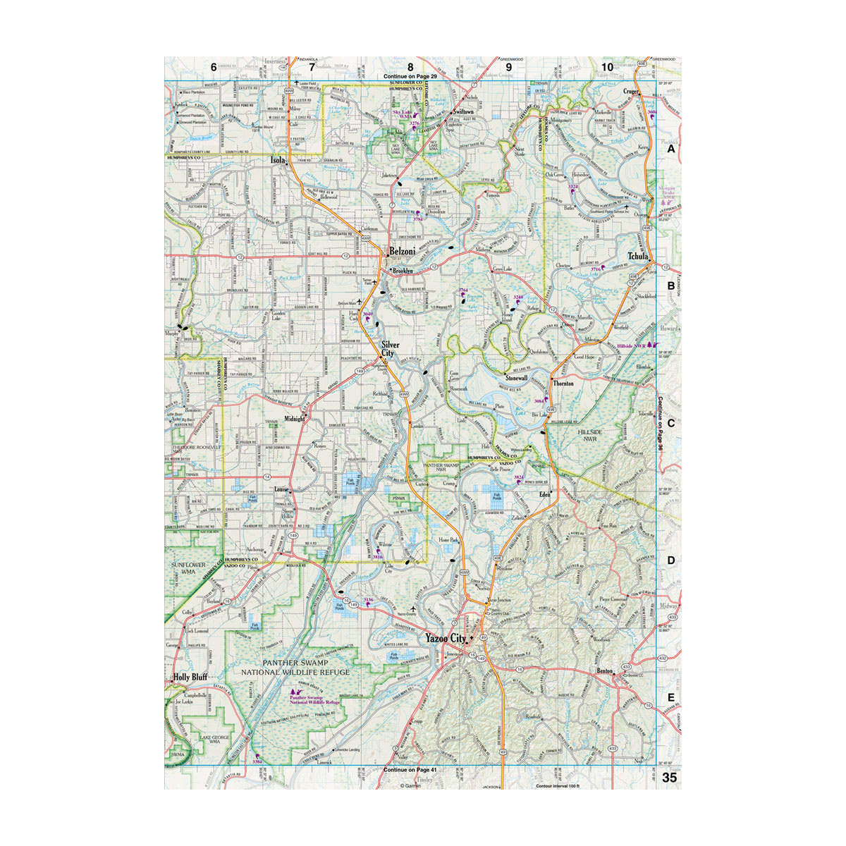 DeLorme® Atlas & Gazetteer Paper Maps Mississippi