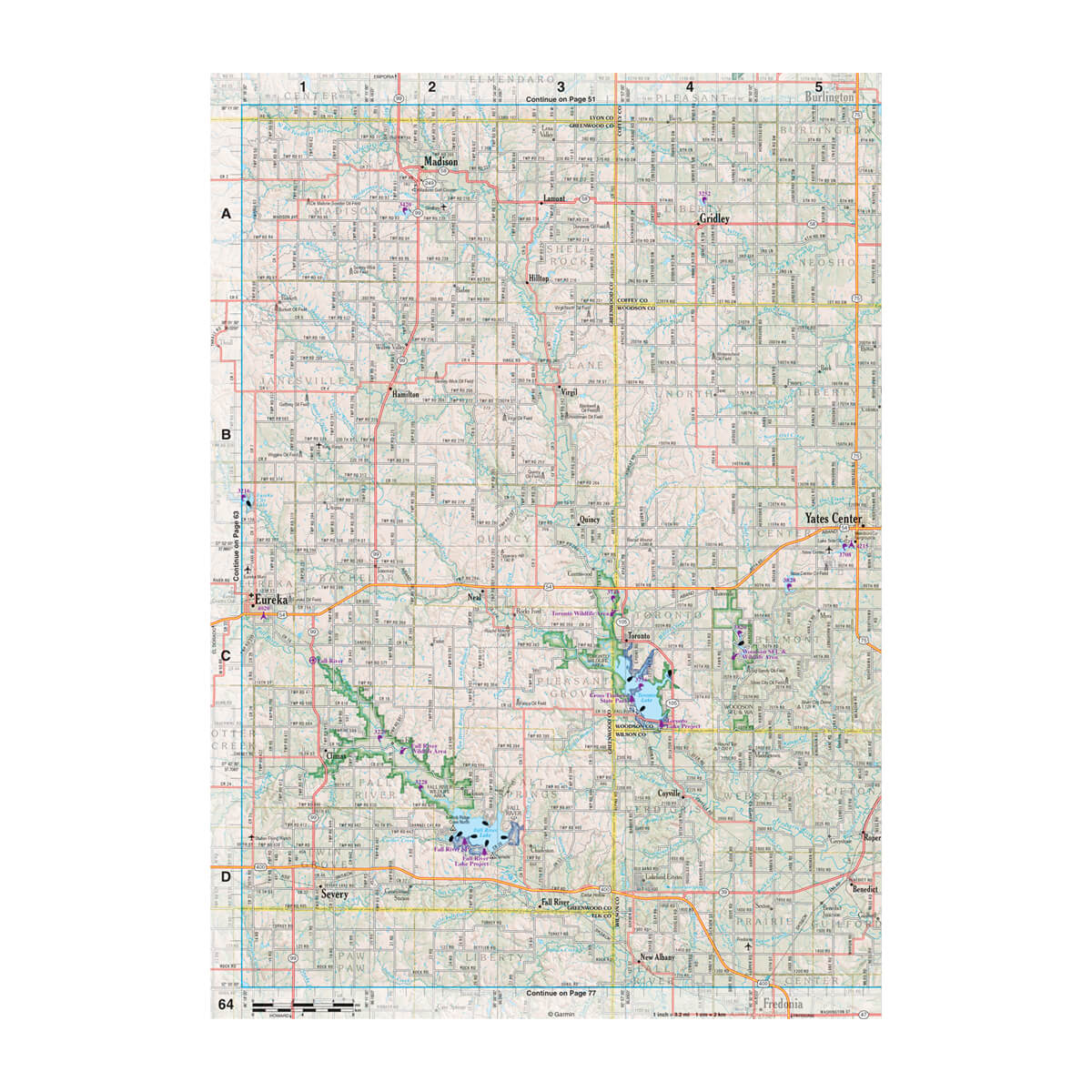 DeLorme® Atlas & Gazetteer Paper Maps Kansas