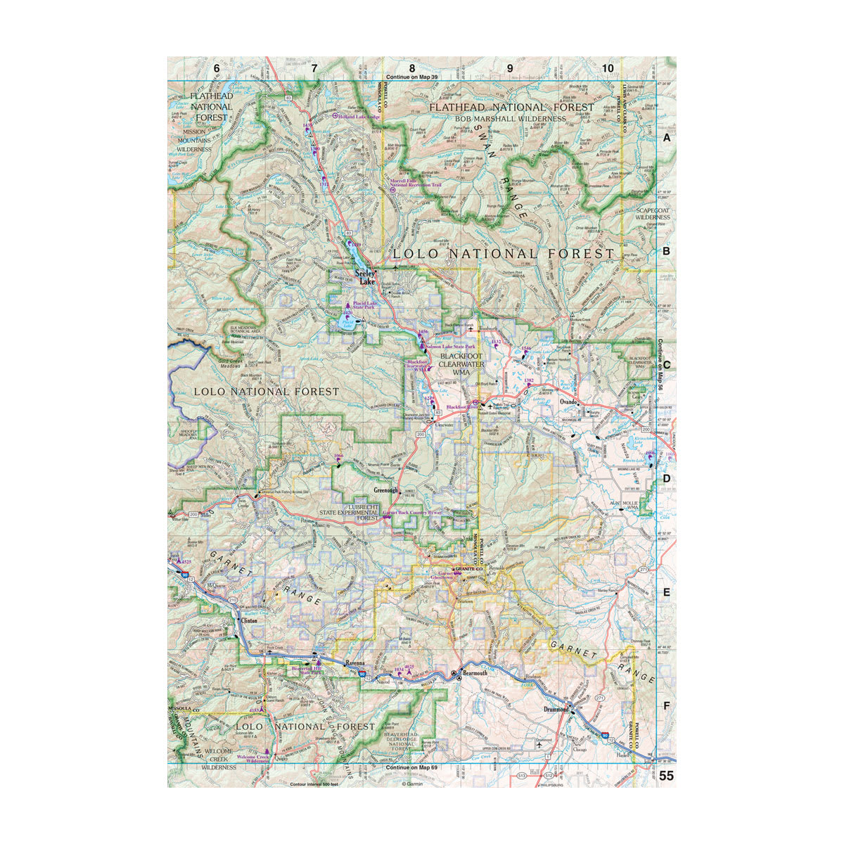 DeLorme® Atlas & Gazetteer Paper Maps Montana