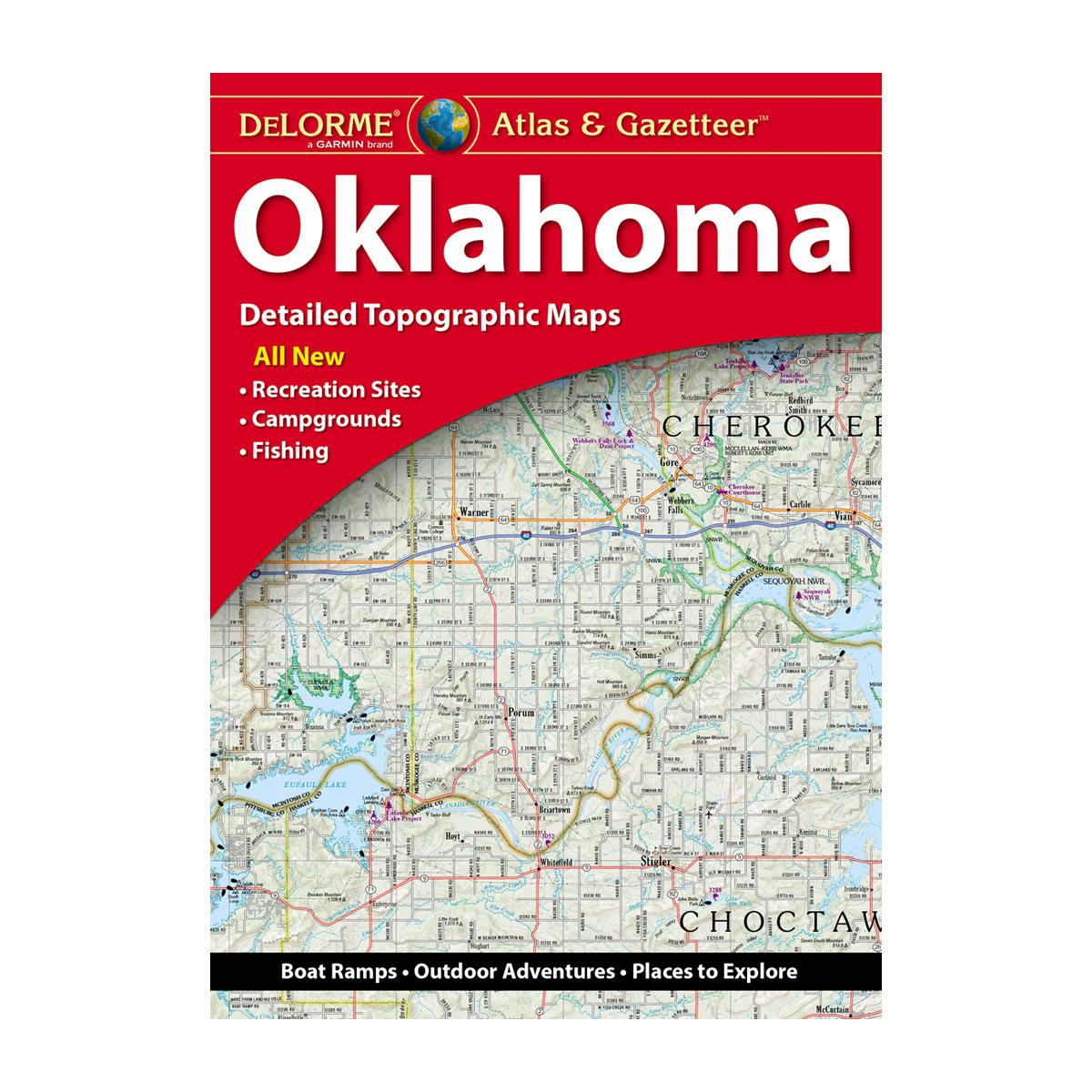 DeLorme® Atlas & Gazetteer Paper Maps Oklahoma