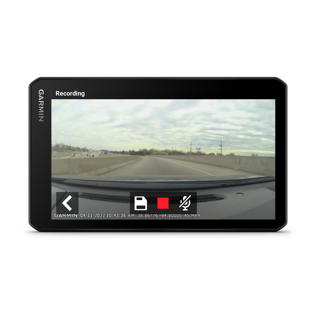 RVcam 795 7\" RV Navigator with Built-in Dash Cam
