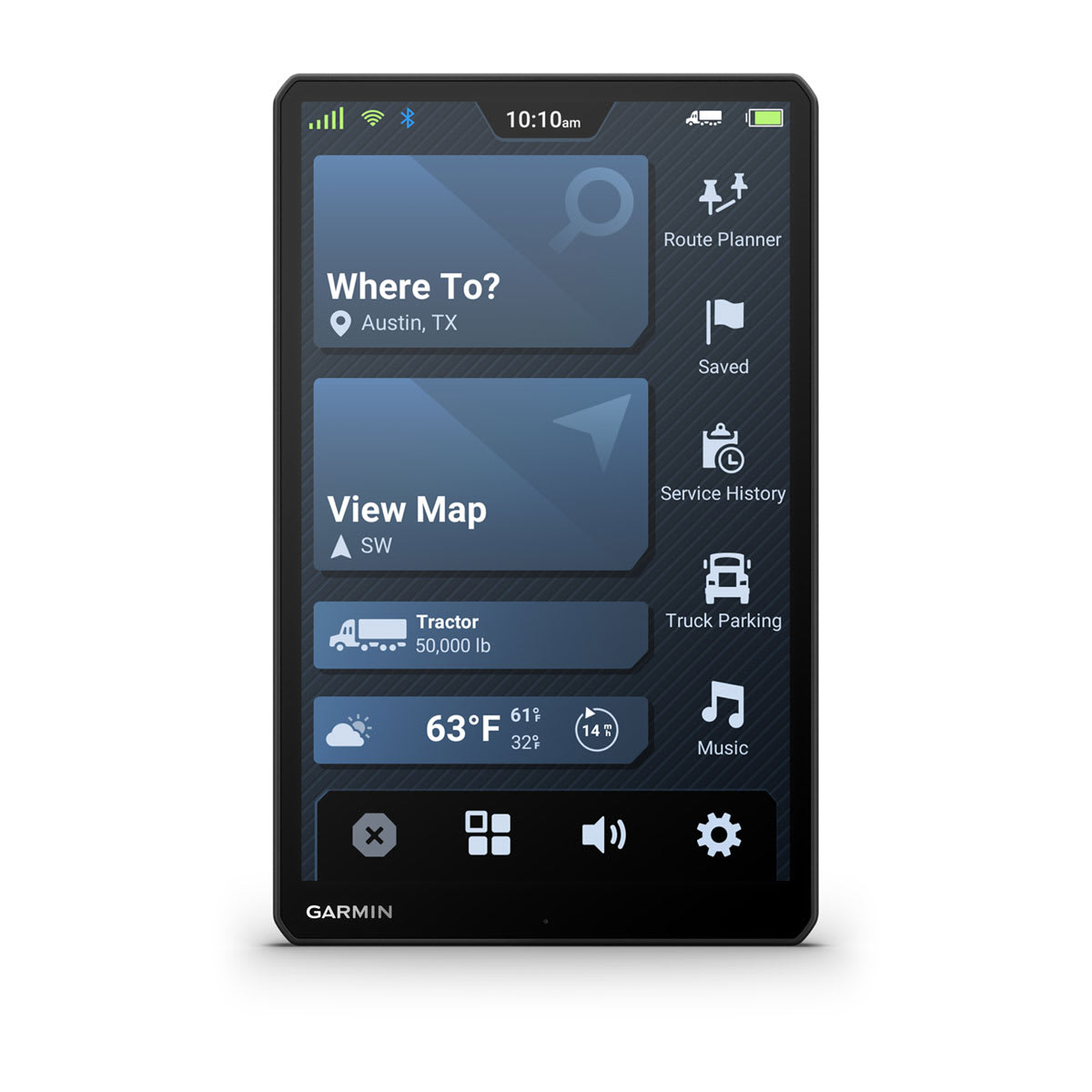 dēzl™ OTR1020/LGV1020 10\" GPS Truck Navigator with dēzl™ Headset 110