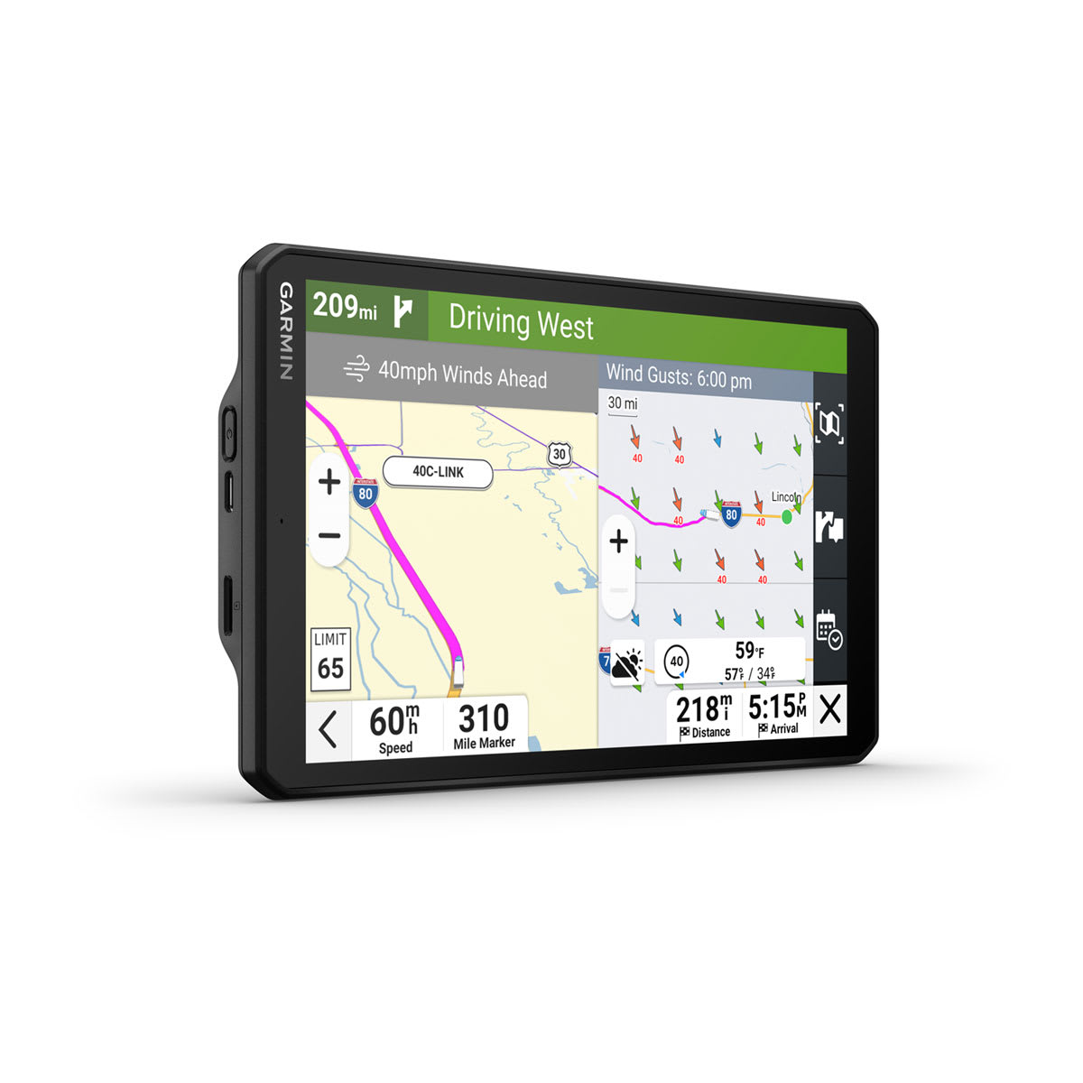 dēzl™ OTR820/LGV820 8\" GPS Truck Navigator with dēzl™ Headset 110