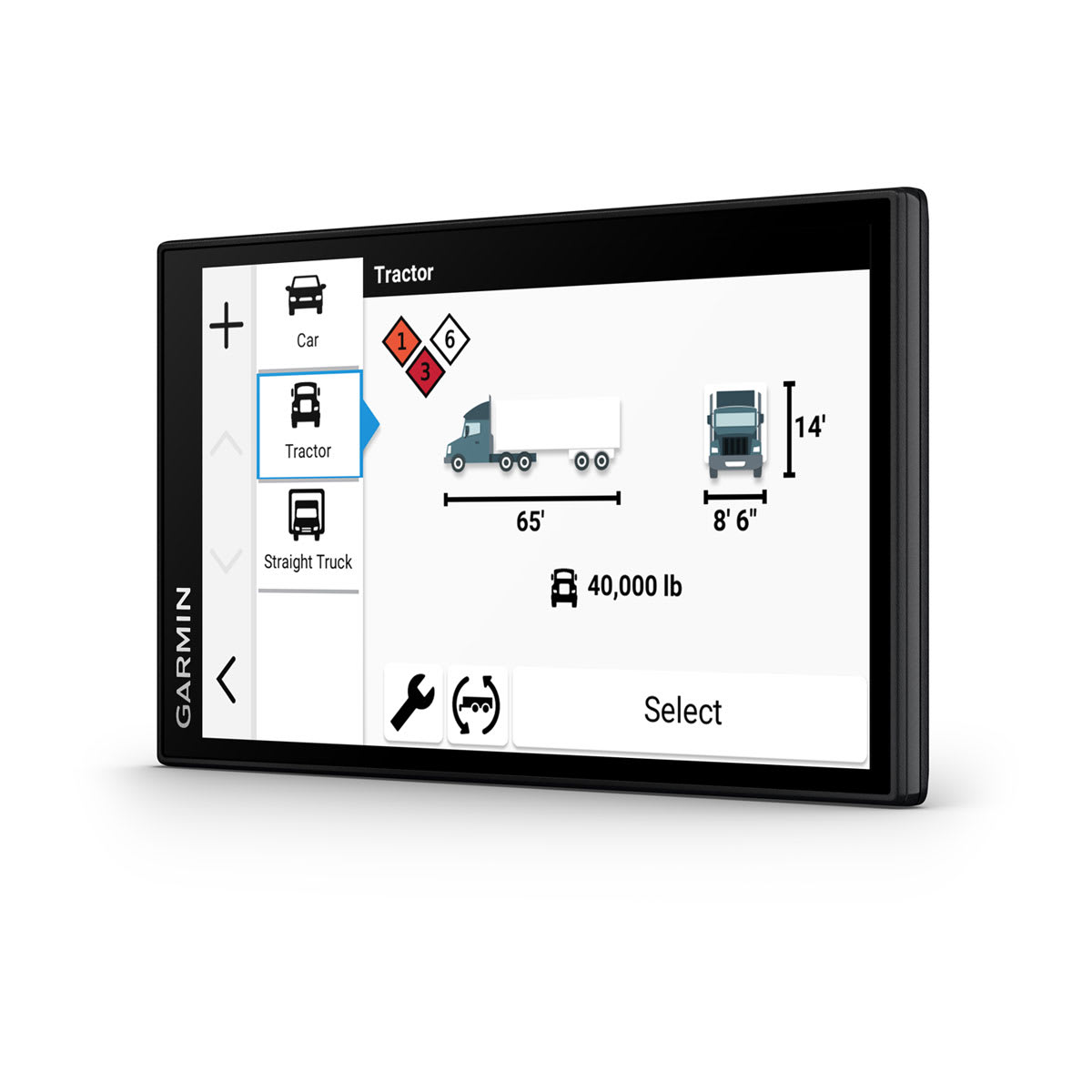 dēzl™ OTR620/LGV620 6\" GPS Truck Navigator with dēzl™ Headset 210