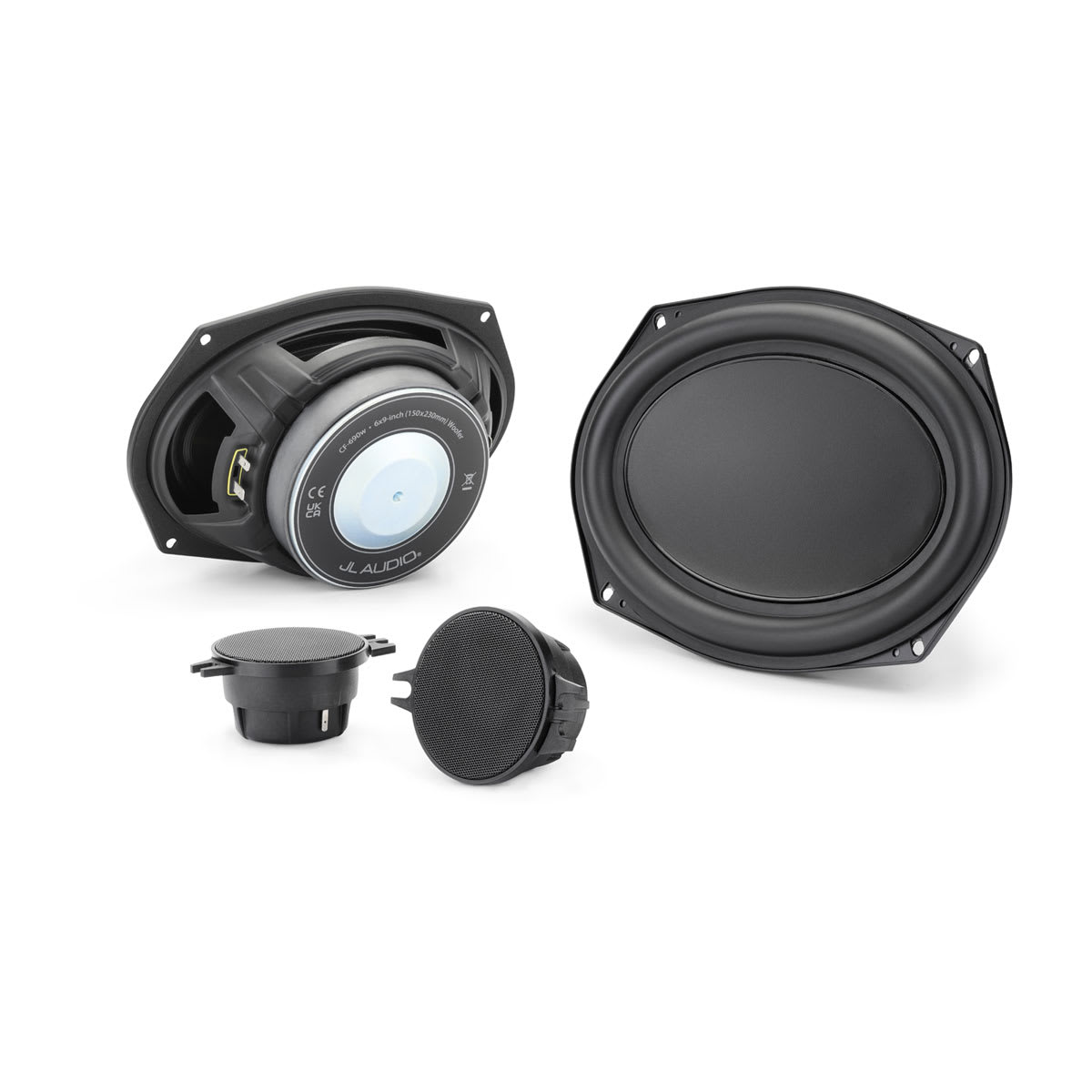 JL Audio® Custom-Fit Car Speaker System 6\"x9\" 2-way Component System for Ram/Toyota/GM (CF-690-RTG)