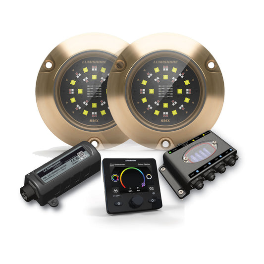 Lumishore® SMX154 Set 2 Lights, Hub, EOS-LUX Command Center with Display