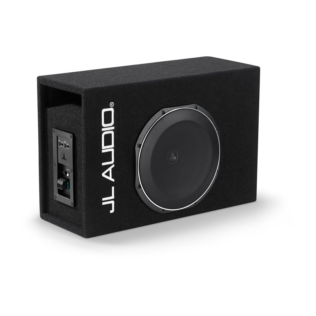 JL Audio MicroSub+™ TW1 Enclosed Car Subwoofer Single 12\" TW1 Subwoofer and Built-in Amplifier (ACP112LG-TW1)