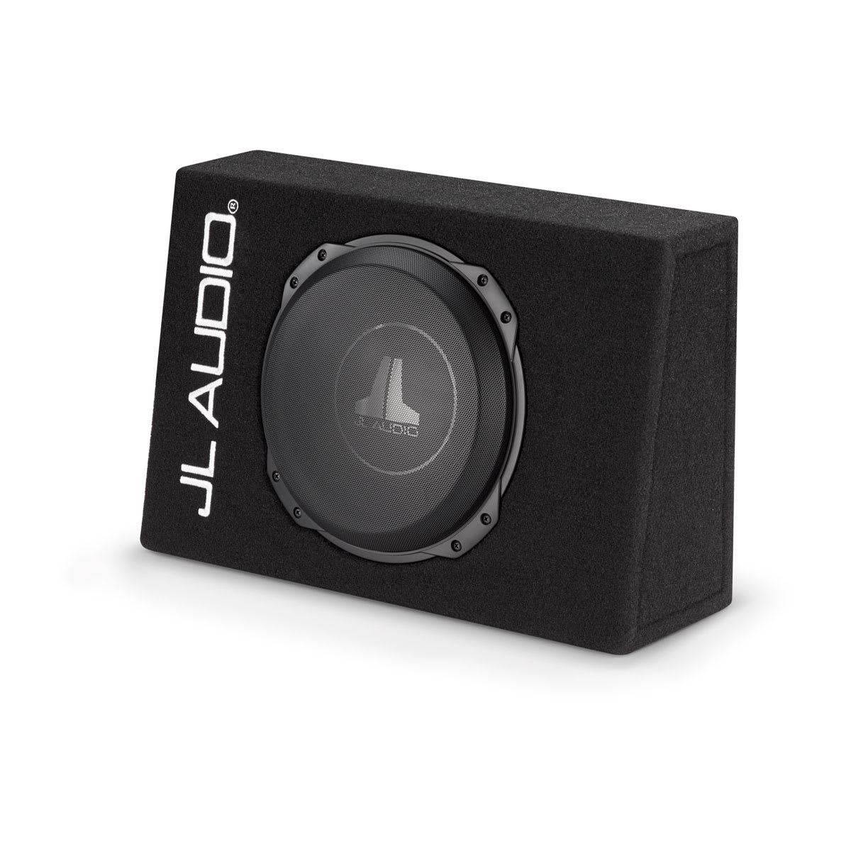 JL Audio PowerWedge™ TW3 Enclosed Car Subwoofer Single 10\" TW3 Subwoofer, Truck-Style Box (CS110TG-TW3)