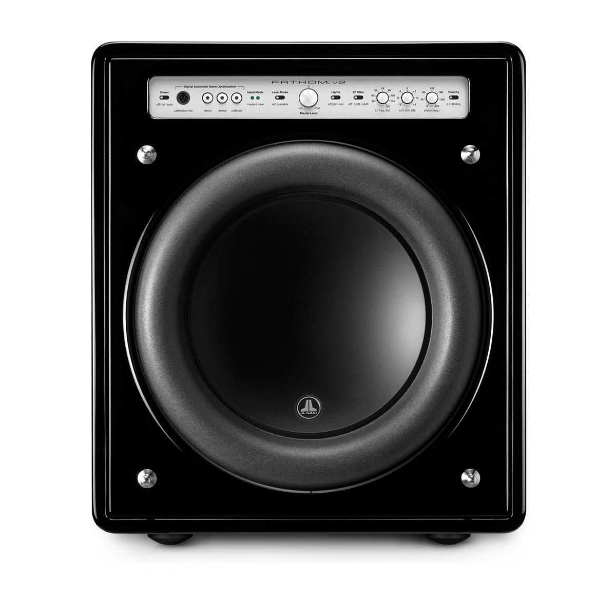 JL Audio Fathom™ v2 Powered Subwoofers 12\" with Gloss Black Finish (f112v2-GLOSS)