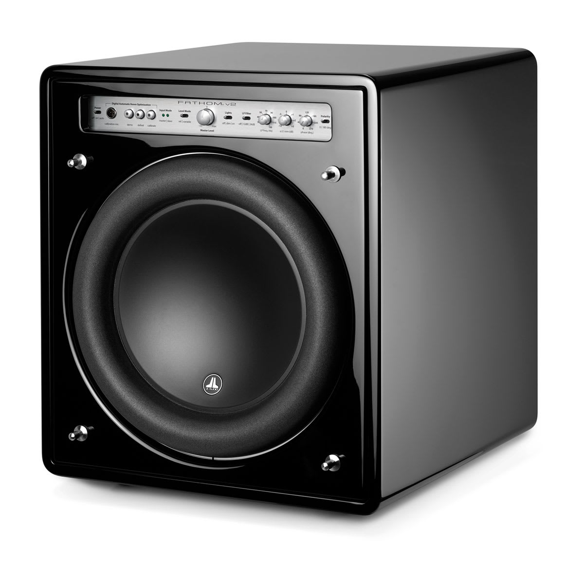JL Audio Fathom™ v2 Powered Subwoofers 12\" with Gloss Black Finish (f112v2-GLOSS)