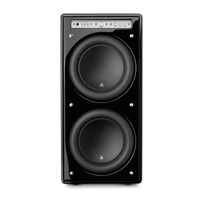 JL Audio Fathom™ v2 Powered Subwoofers Dual 12\" with Gloss Black Finish (f212v2-GLOSS)