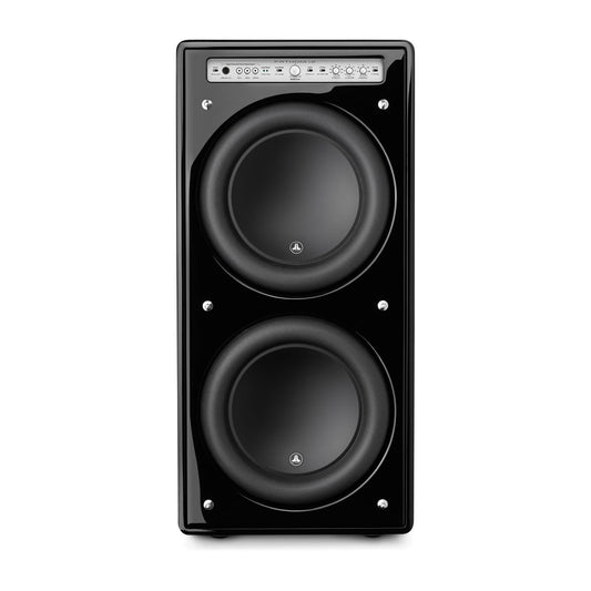 JL Audio Fathom™ v2 Powered Subwoofers Dual 12\" with Gloss Black Finish (f212v2-GLOSS)