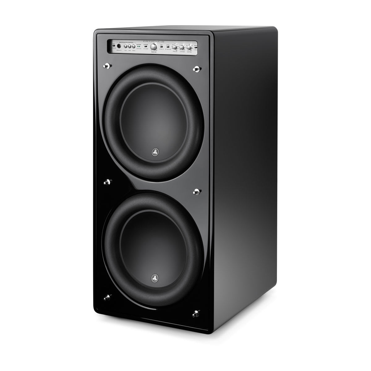 JL Audio Fathom™ v2 Powered Subwoofers Dual 12\" with Gloss Black Finish (f212v2-GLOSS)
