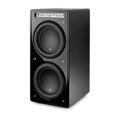 JL Audio Fathom™ v2 Powered Subwoofers Dual 12\" with Gloss Black Finish (f212v2-GLOSS)