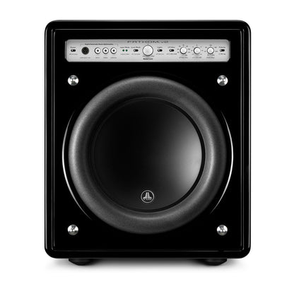 JL Audio Fathom™ v2 Powered Subwoofers 10\" with Gloss Black Finish (f110v2-GLOSS)