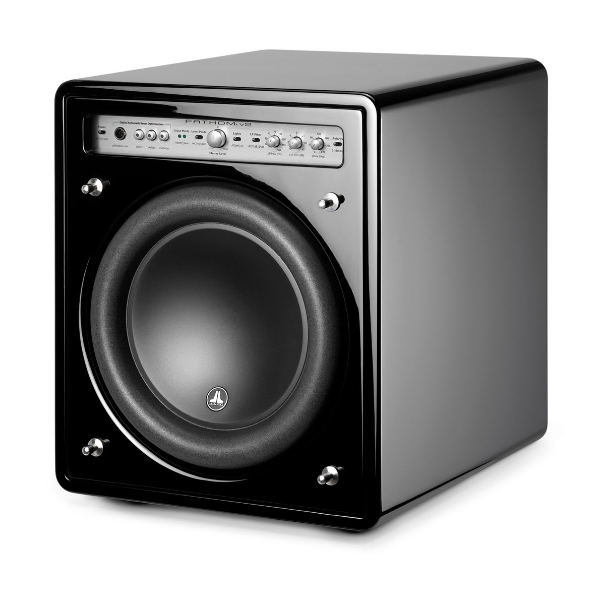 JL Audio Fathom™ v2 Powered Subwoofers 10\" with Gloss Black Finish (f110v2-GLOSS)