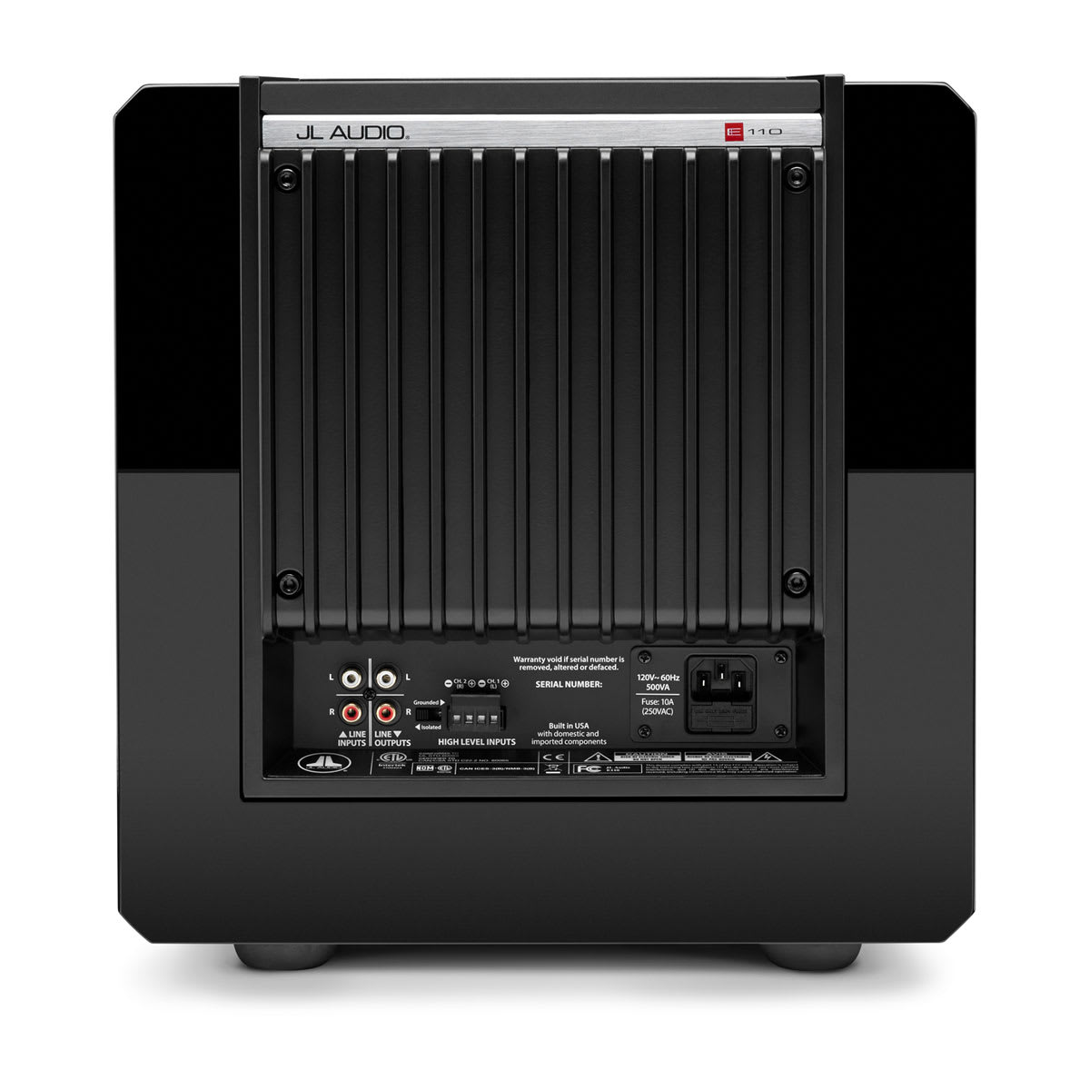 JL Audio E-Sub™ Powered Subwoofer 10\" with Black Gloss Finish (e110-GLOSS)
