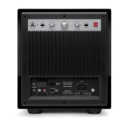 JL Audio Dominion® Powered Subwoofer (96281) 8\" with Black Gloss Finish (d108-GLOSS)