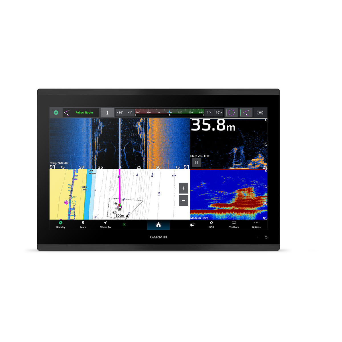 GPSMAP® 9017xsv Premium Chartplotter with Worldwide Basemap and Sonar