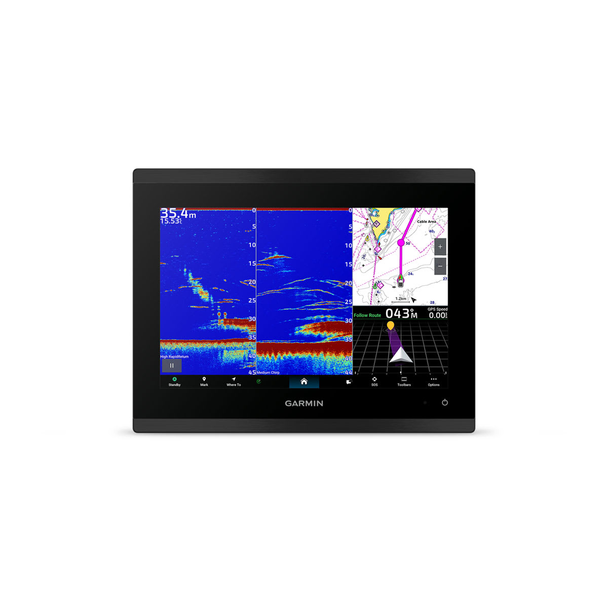 GPSMAP® 9010xsv Premium Chartplotter with Worldwide Basemap and Sonar