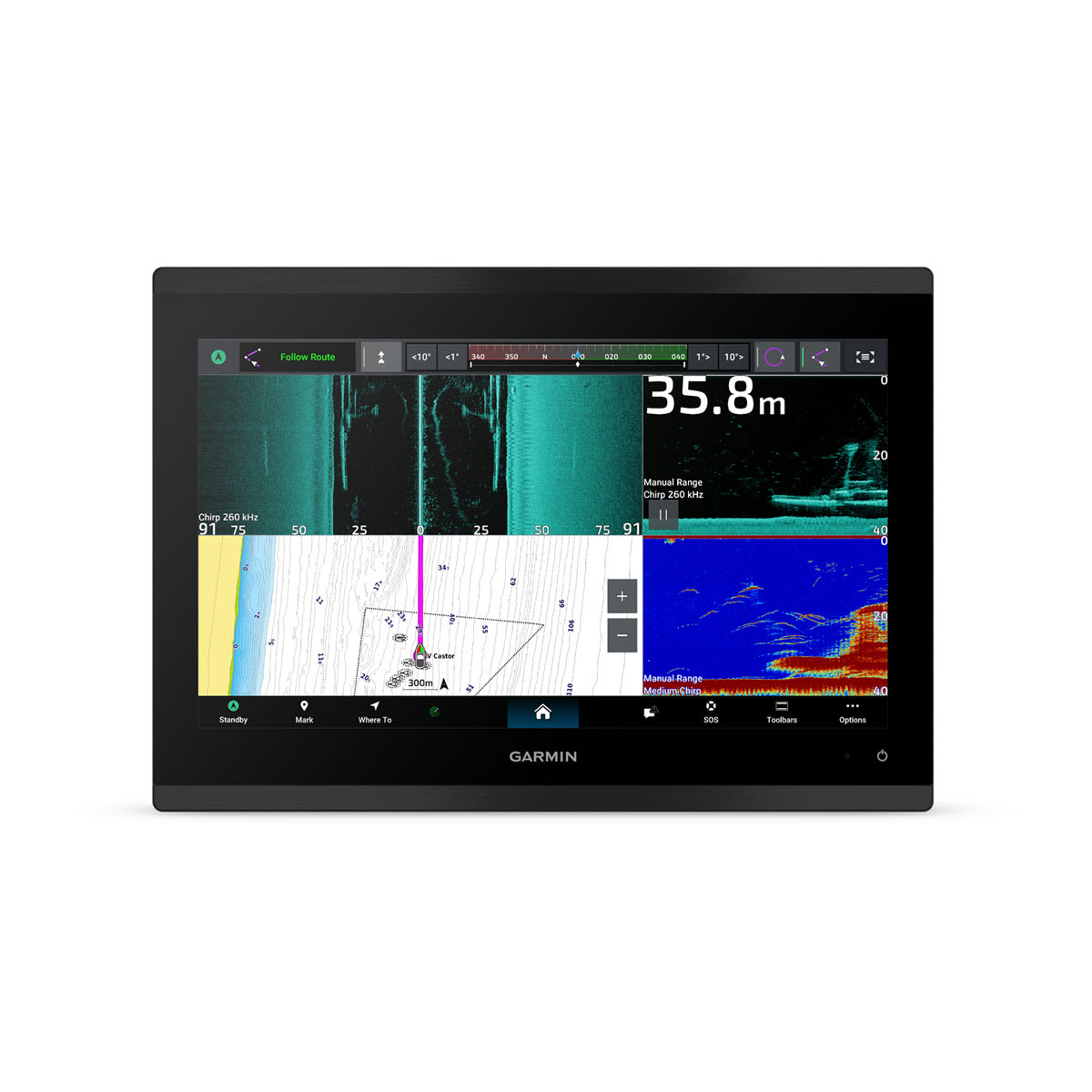 GPSMAP® 9013xsv Premium Chartplotter with Worldwide Basemap and Sonar