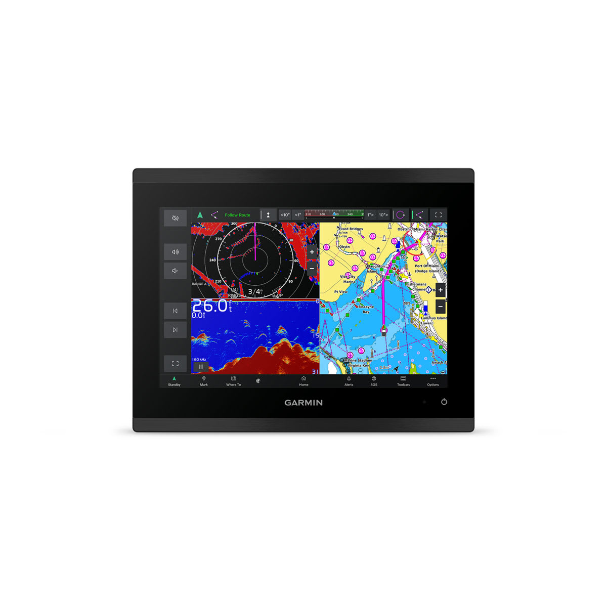 GPSMAP® 9000xsv Series (Volvo Penta®) 9210xsv Premium Chartplotter with Sonar