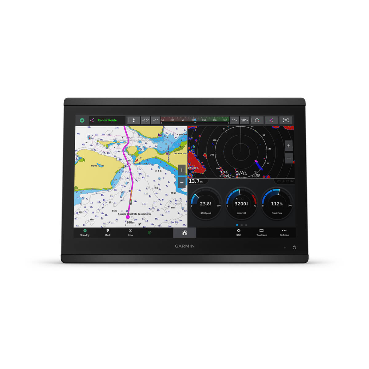 GPSMAP® 8416 With Worldwide Basemap