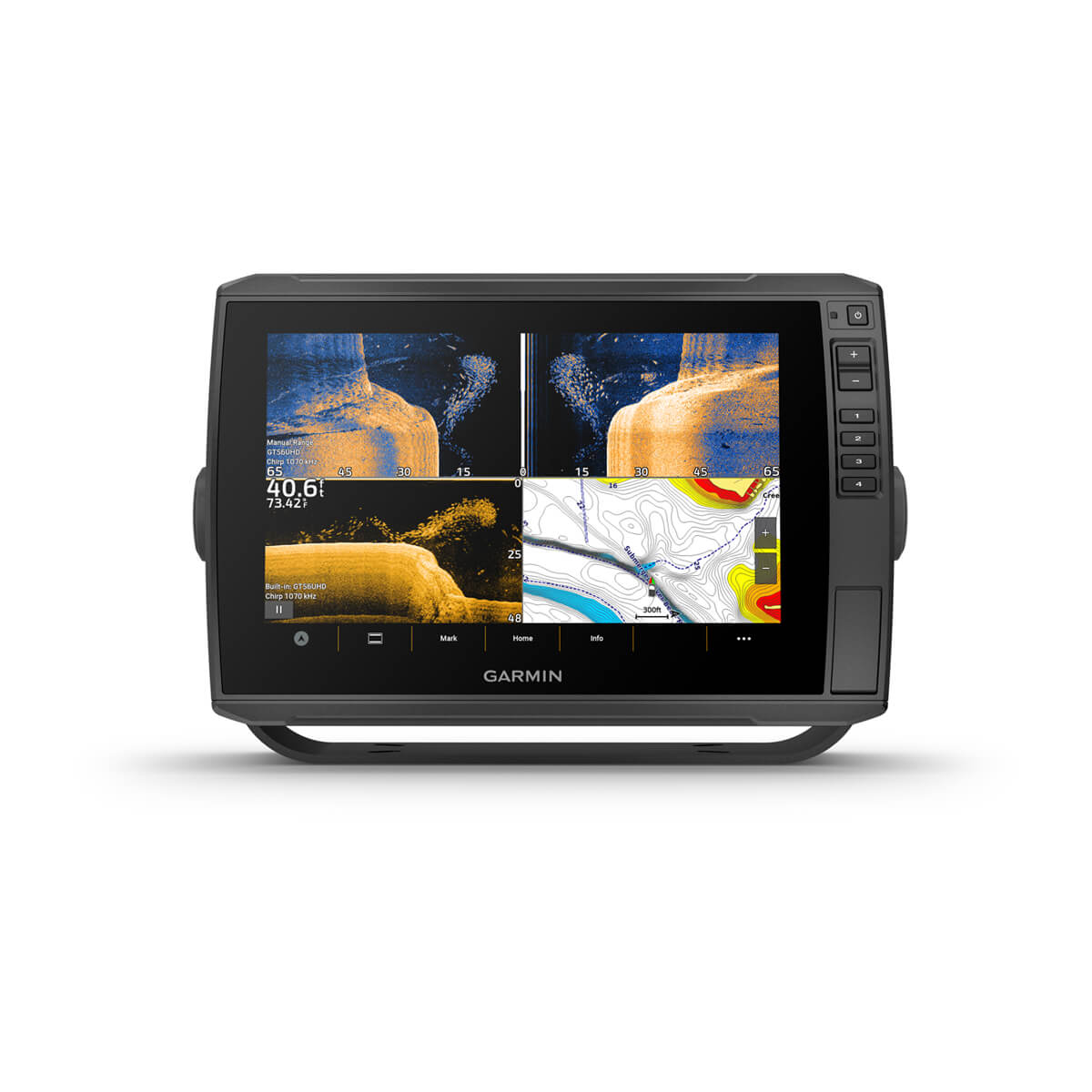ECHOMAP™ Ultra 2 10" Chartplotters 106sv without Transducer; Includes Garmin Navionics+™ U.S. Inland & Coastal Mapping