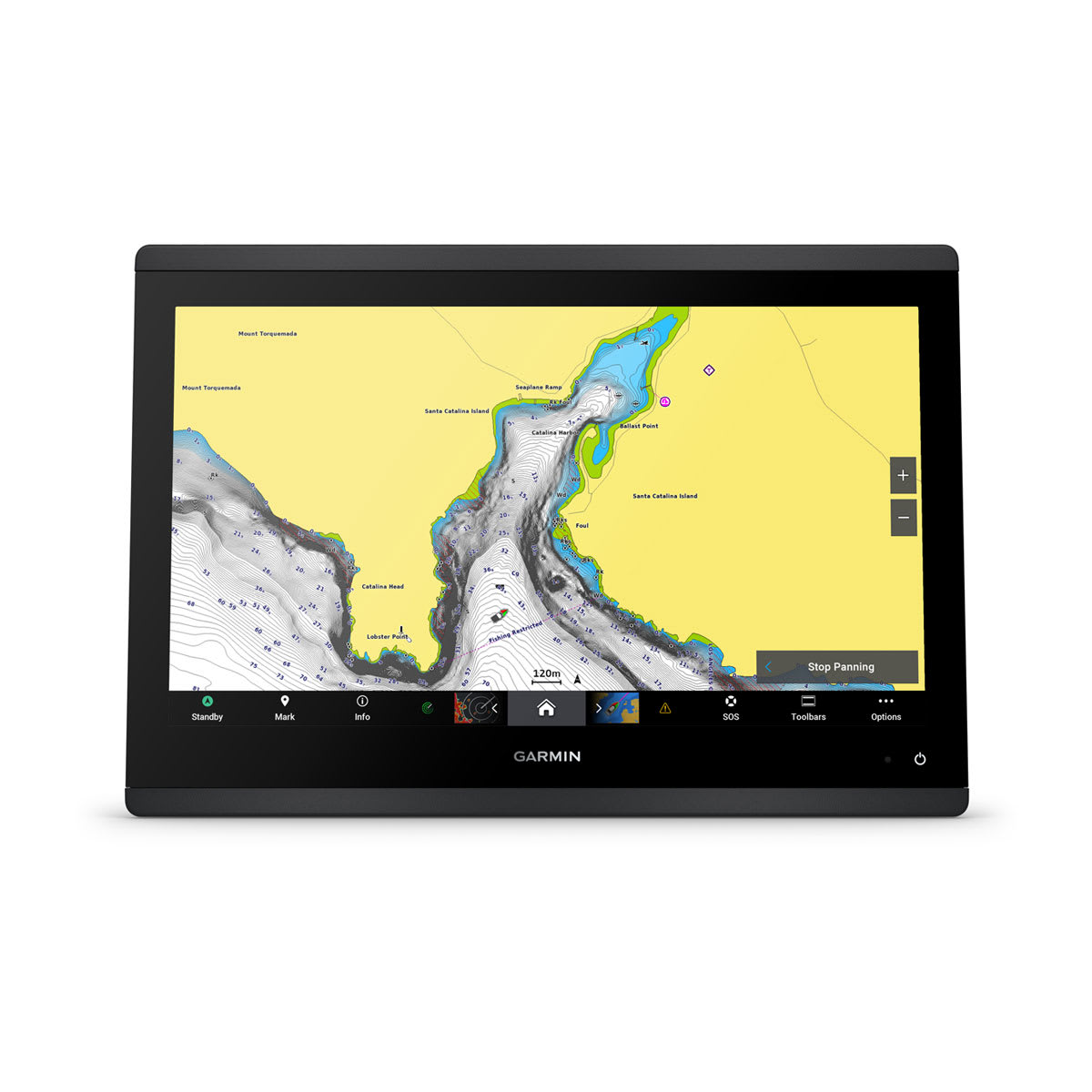 GPSMAP® 1623xsv SideVü, ClearVü and Traditional CHIRP Sonar with Worldwide Basemap