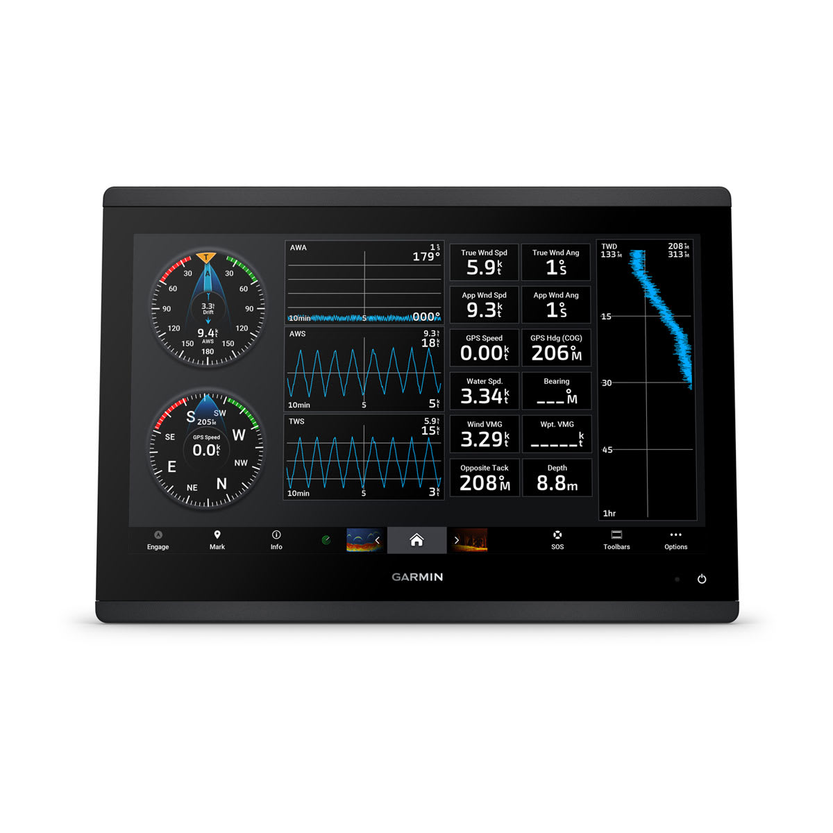 GPSMAP® 1623 Non-sonar with Worldwide Basemap