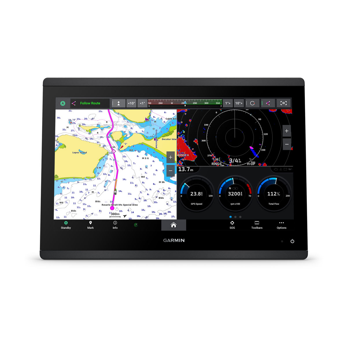 GPSMAP® 1623 Non-sonar with Worldwide Basemap