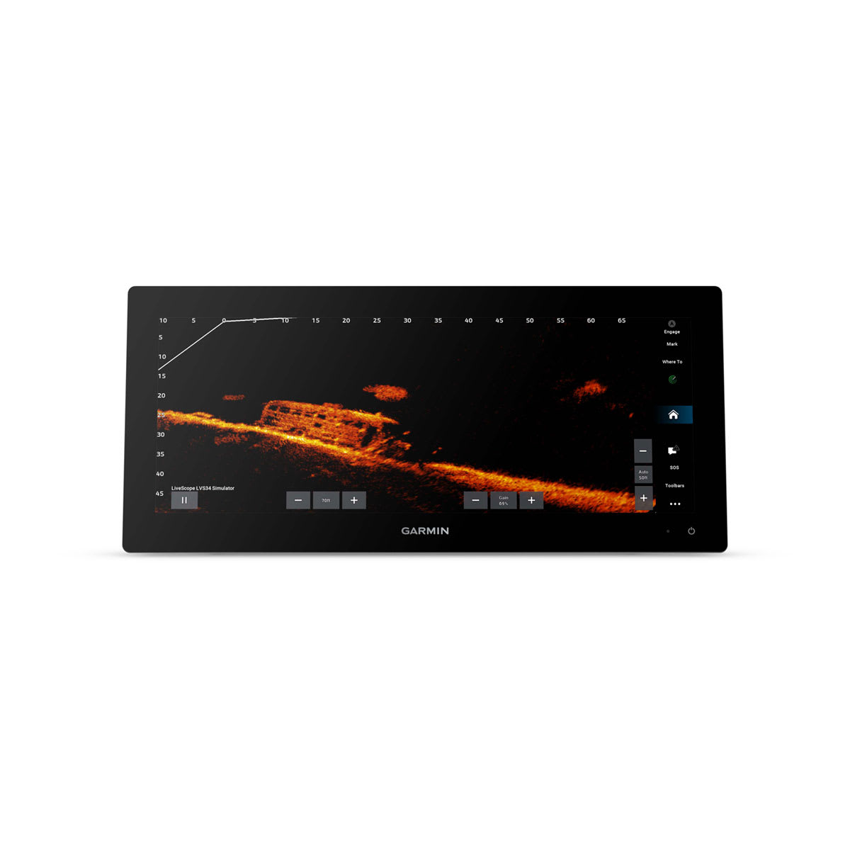 GPSMAP® 1543xsv SideVü, ClearVü and Traditional CHIRP Sonar with Mapping
