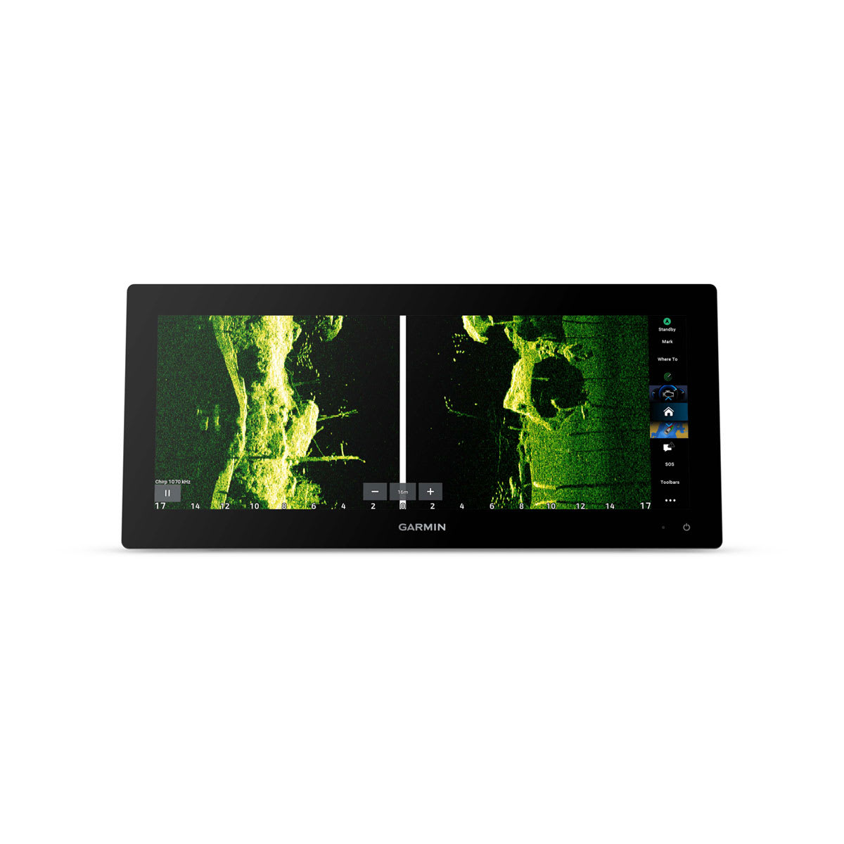 GPSMAP® 1523xsv SideVü, ClearVü and Traditional CHIRP Sonar with Worldwide Basemap