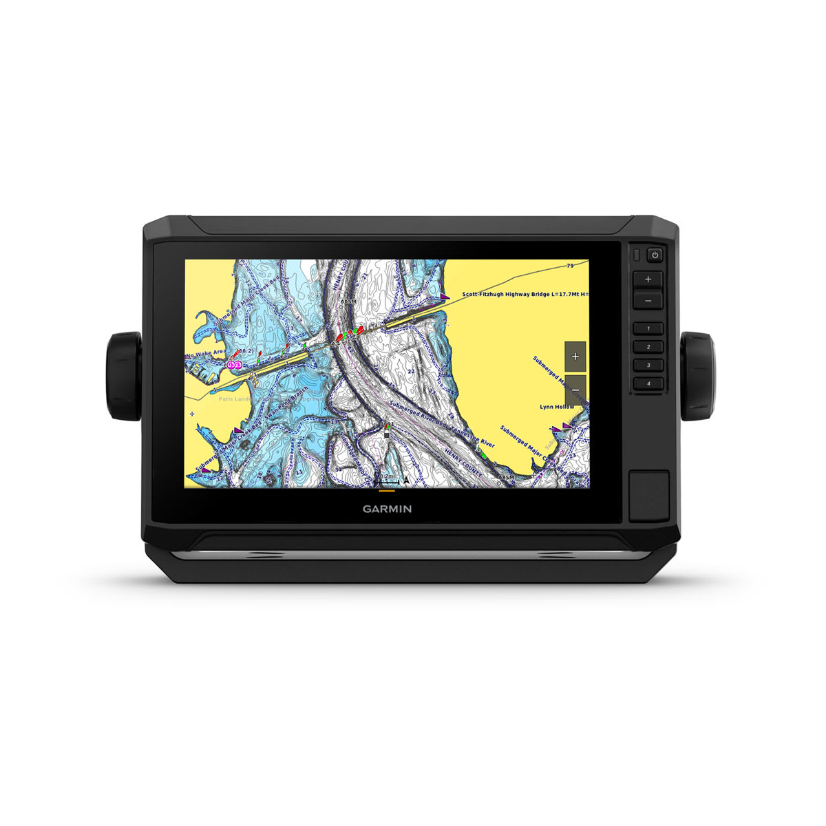ECHOMAP™ UHD2 9" sv Chartplotters 93sv without Transducer; Includes Garmin Navionics+ U.S. Inland Mapping