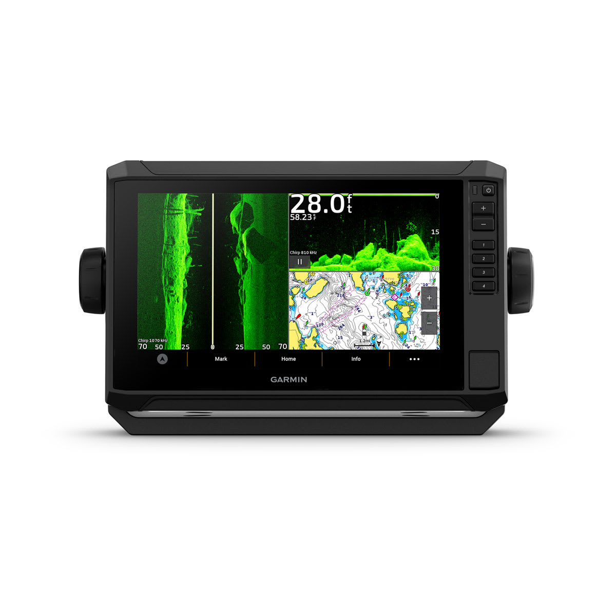 ECHOMAP™ UHD2 9" sv Chartplotters 94sv without Transducer; Includes Garmin Navionics+ U.S. Coastal & Great Lakes Mapping