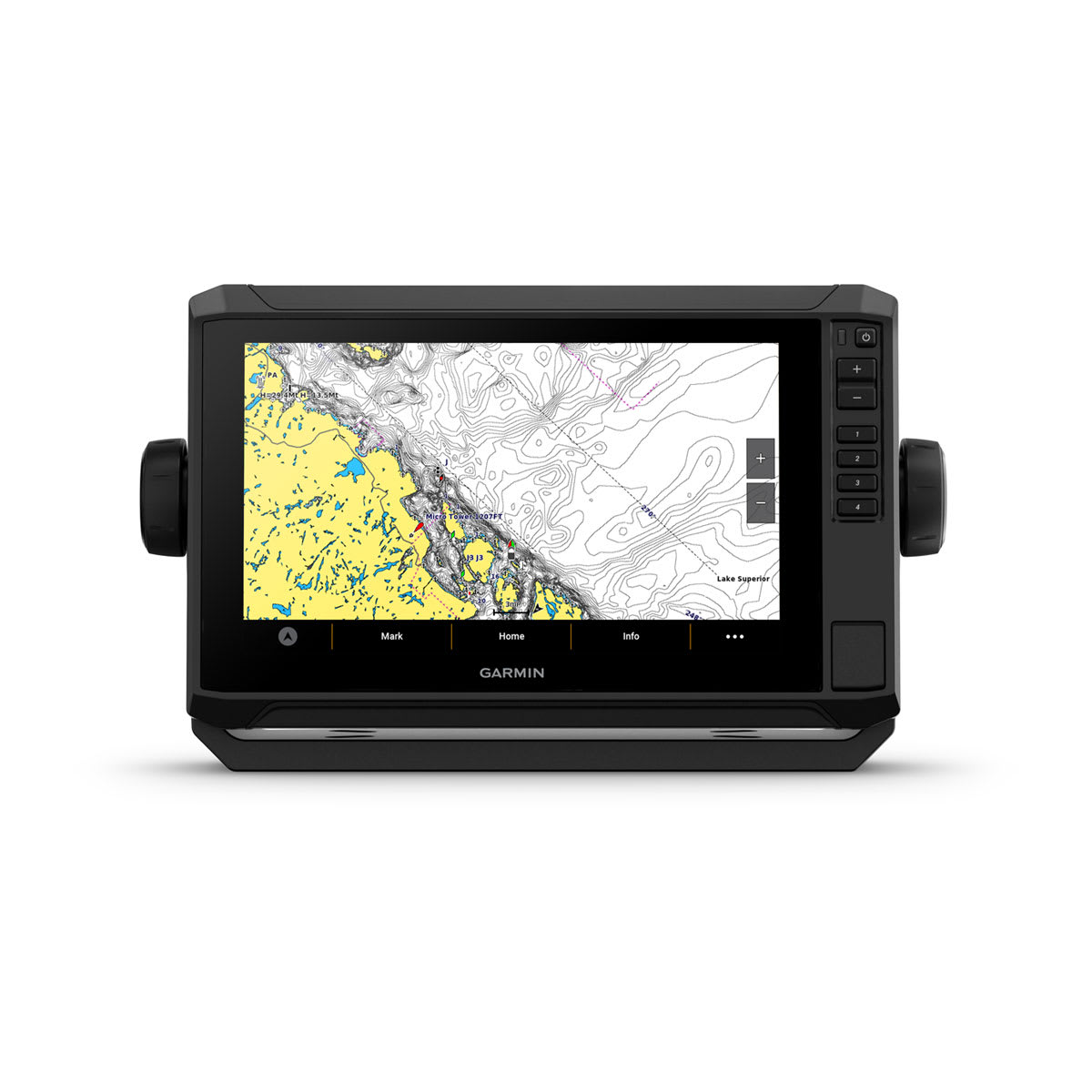 ECHOMAP™ UHD2 9" sv Chartplotters 94sv without Transducer; Includes Garmin Navionics+ U.S. Coastal & Great Lakes Mapping