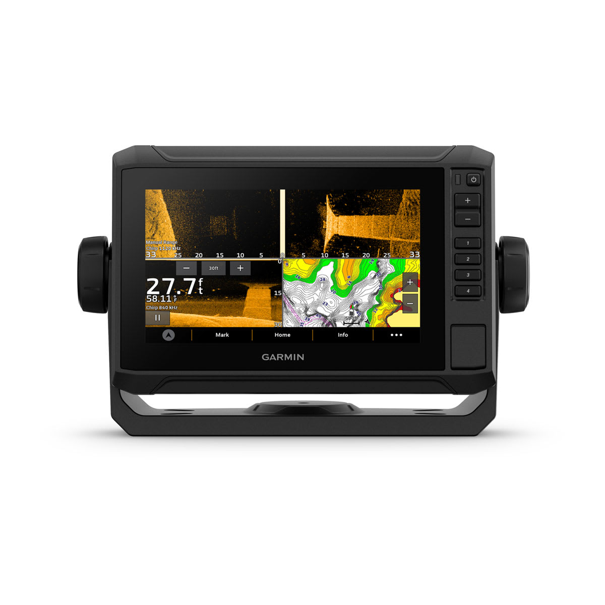 ECHOMAP™ UHD2 7" sv Chartplotters 73sv with GT54UHD-TM Transducer and Garmin Navionics+ U.S. Inland Mapping