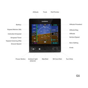 G5 Electronic Flight Instrument for Experimental/LSA Aircraft Unit Only