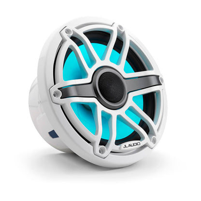 JL Audio® M6 Marine  Speakers 7.7\" with LED and White Sport Grille (M6-770X-S-GwGw-i)