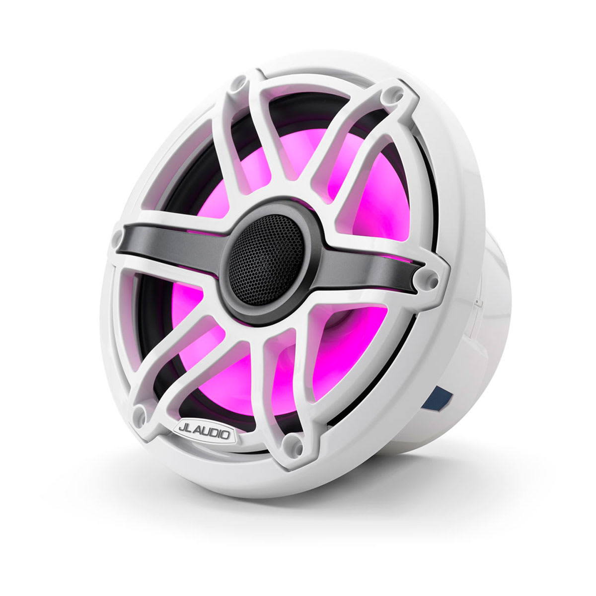 JL Audio® M6 Marine  Speakers 7.7\" with LED and White Sport Grille (M6-770X-S-GwGw-i)