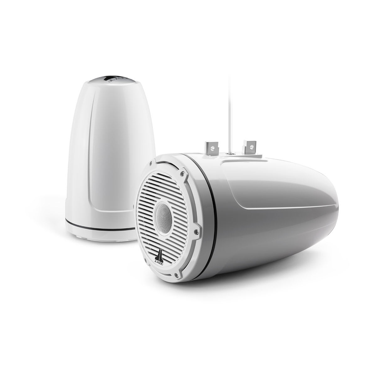 JL Audio® M6 Enclosed Tower Speakers 8.8\" with White Classic Grille (M6-880ETXv3-Gw-C-3Gw)
