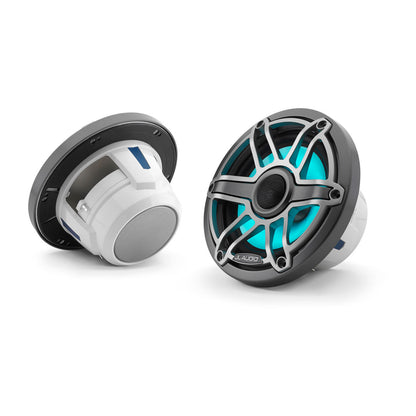 JL Audio® M6 Marine  Speakers 6.5\" with LED and Titanium Sport Grille (M6-650X-S-GmTi-i)