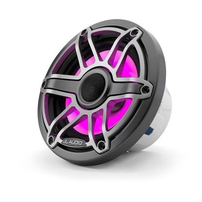 JL Audio® M6 Marine  Speakers 6.5\" with LED and Titanium Sport Grille (M6-650X-S-GmTi-i)