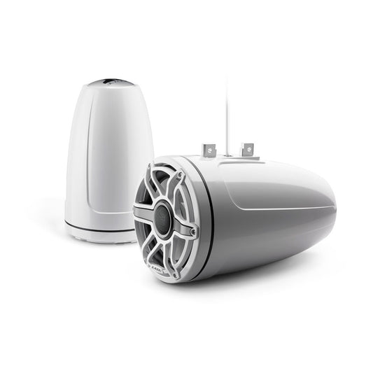 JL Audio® M6 Enclosed Tower Speakers 8.8\" with White Sport Grille (M6-880ETXv3-Gw-S-GwGw)