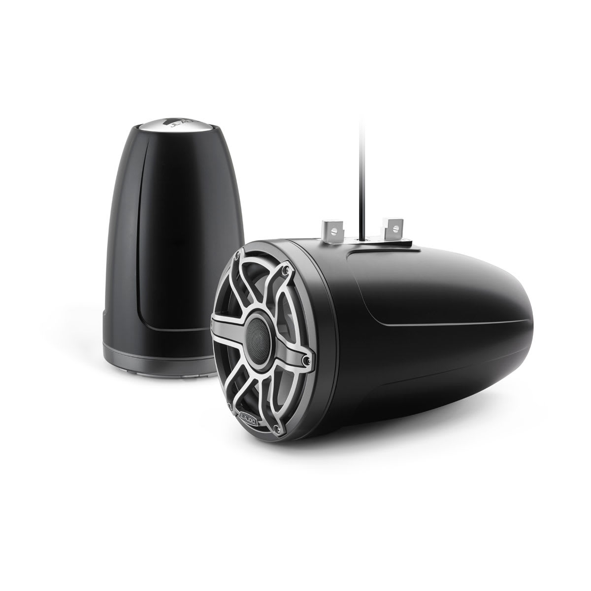 JL Audio® M6 Enclosed Tower Speakers 8.8\" with Titanium Sport Grille (M6-880ETXv3-Sb-S-GmTi)
