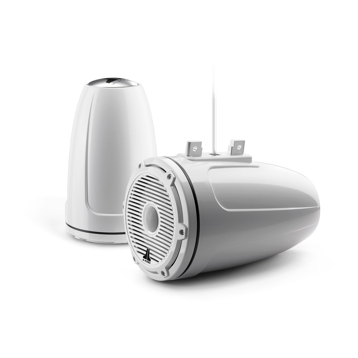 JL Audio® M6 Enclosed Tower Speakers 7.7\" with White Classic Grille (M6-770ETXv3-Gw-C-3Gw)